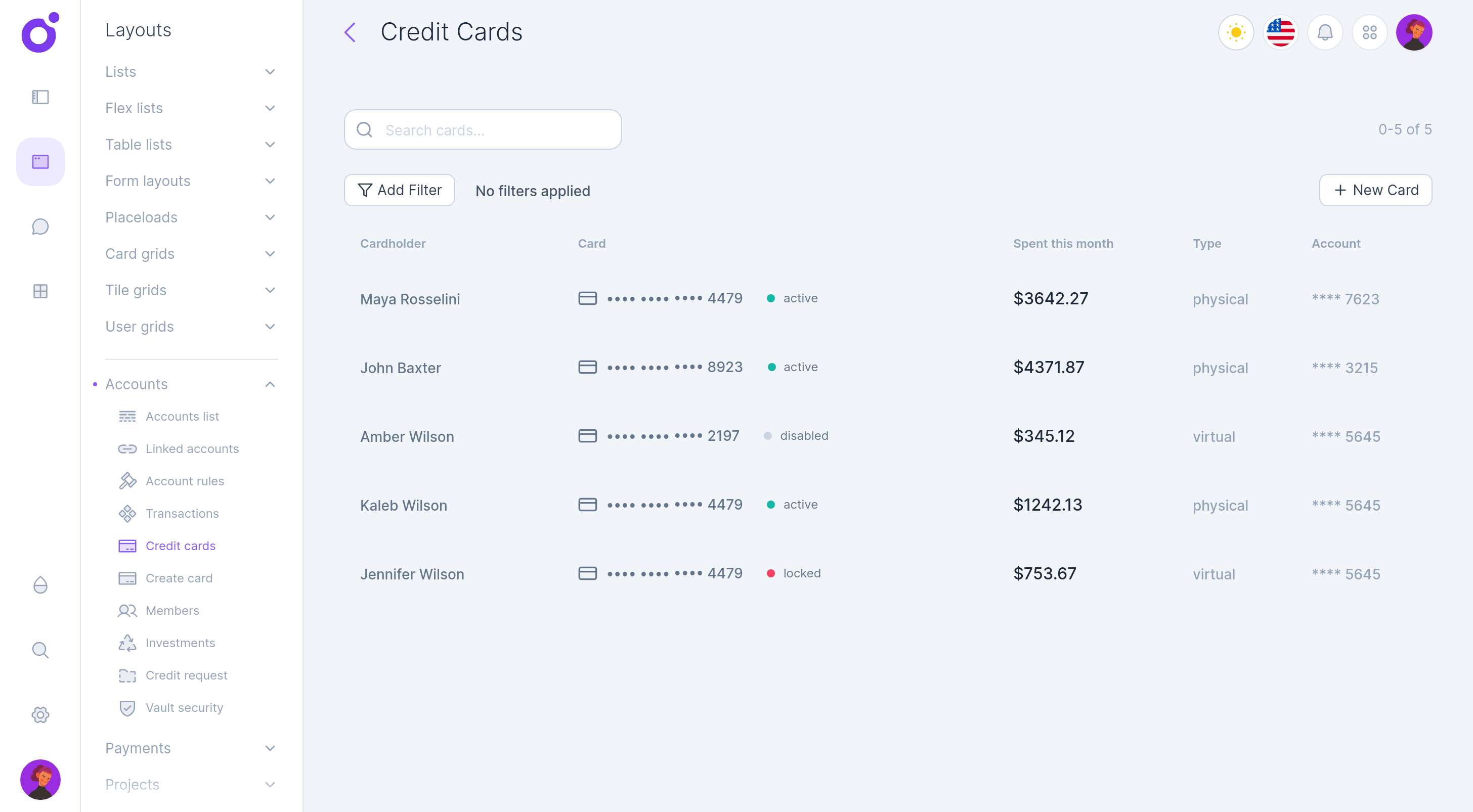 Tairo - Credit Cards